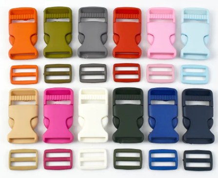 Plastic buckles and sliders