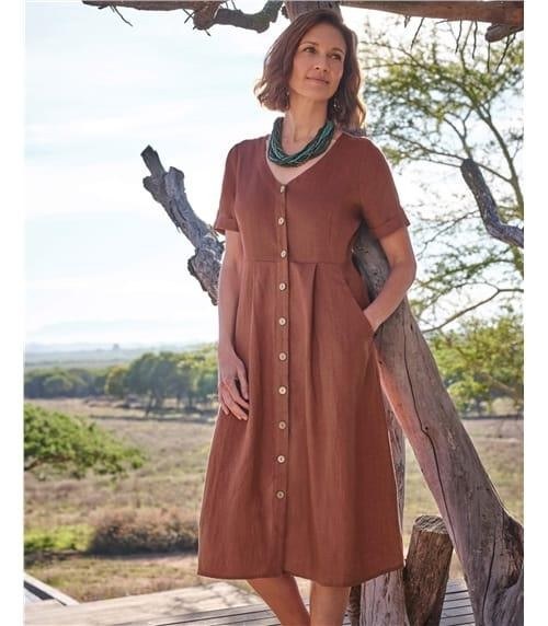 Linen natural-fibre garment