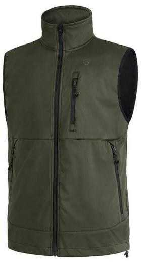 Soft-shell bonded synthetic woven vest